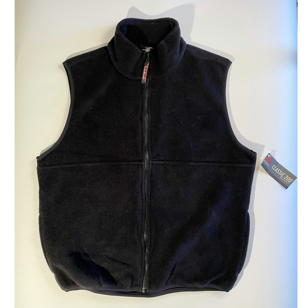 Vintage NOS LL Bean Black Polartec Vest